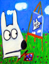 stinky dog artist painting
