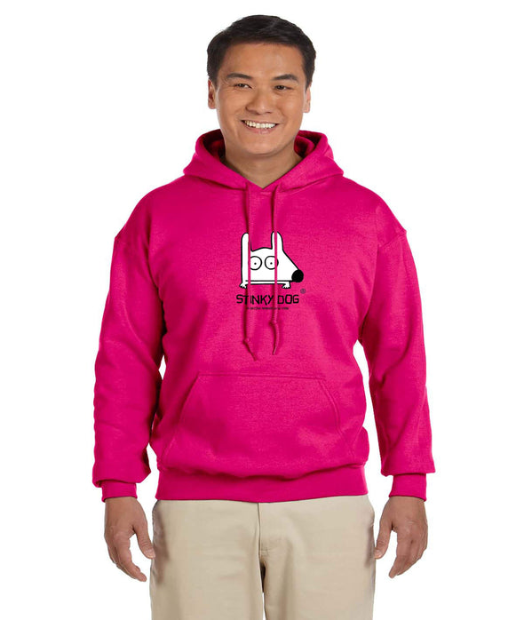 Stinky Dog pink hoody sweatshirt