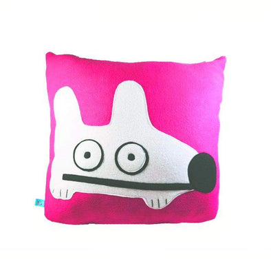 Stinky Dog Neon Pink Pillow-Plush
