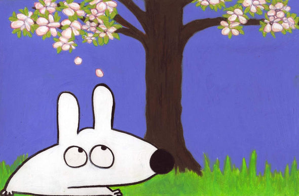 Stinky Dog-Original Art | Stinky Cherry Blossom Tree 2
