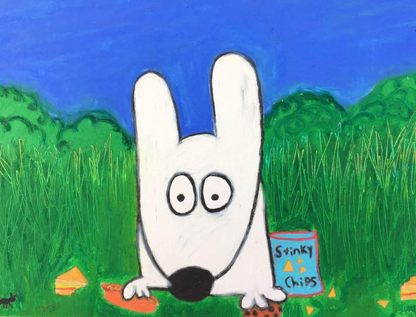 Stinky Dog-Original Art | Stinky Lunch