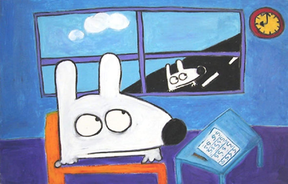 Stinky Dog-Original Art | Stinky In Class