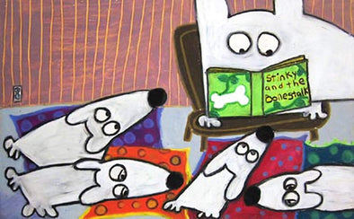 Stinky Dog-Original Art | Stinky Reading