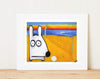 Matted Art Print | Stinky Dog Volleyball